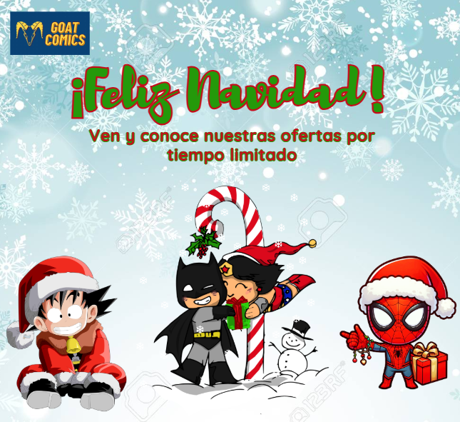 Imagen prototipo de Feliz Navidad Goat Comics